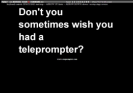 Shiny New Gadget Of The Month: CuePrompter Online Teleprompter