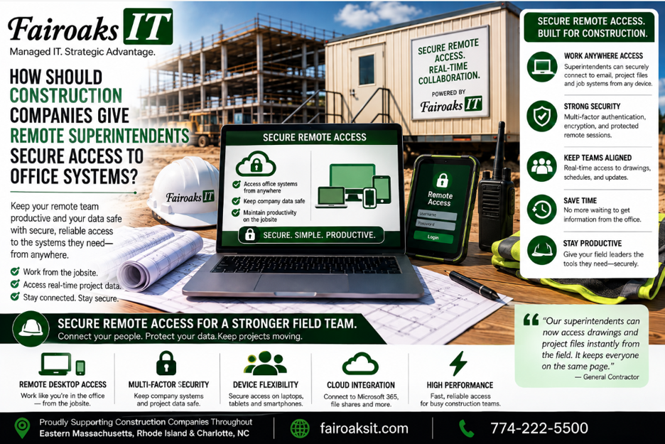 How Should Construction Companies Give Remote Superintendents Secure Access to Office Systems?
