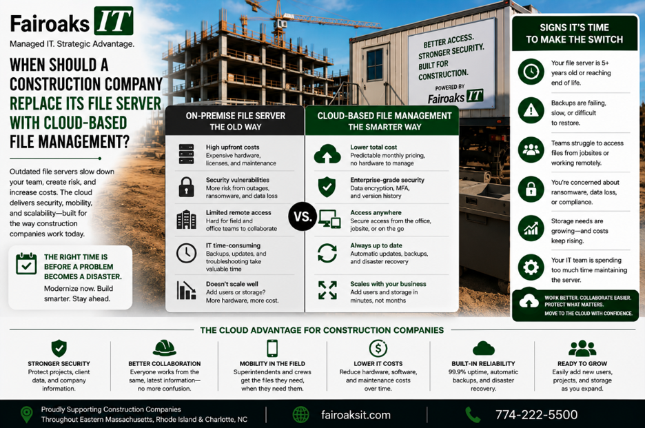 When Should a Construction Company Replace Its File Server With Cloud-Based File Management?
