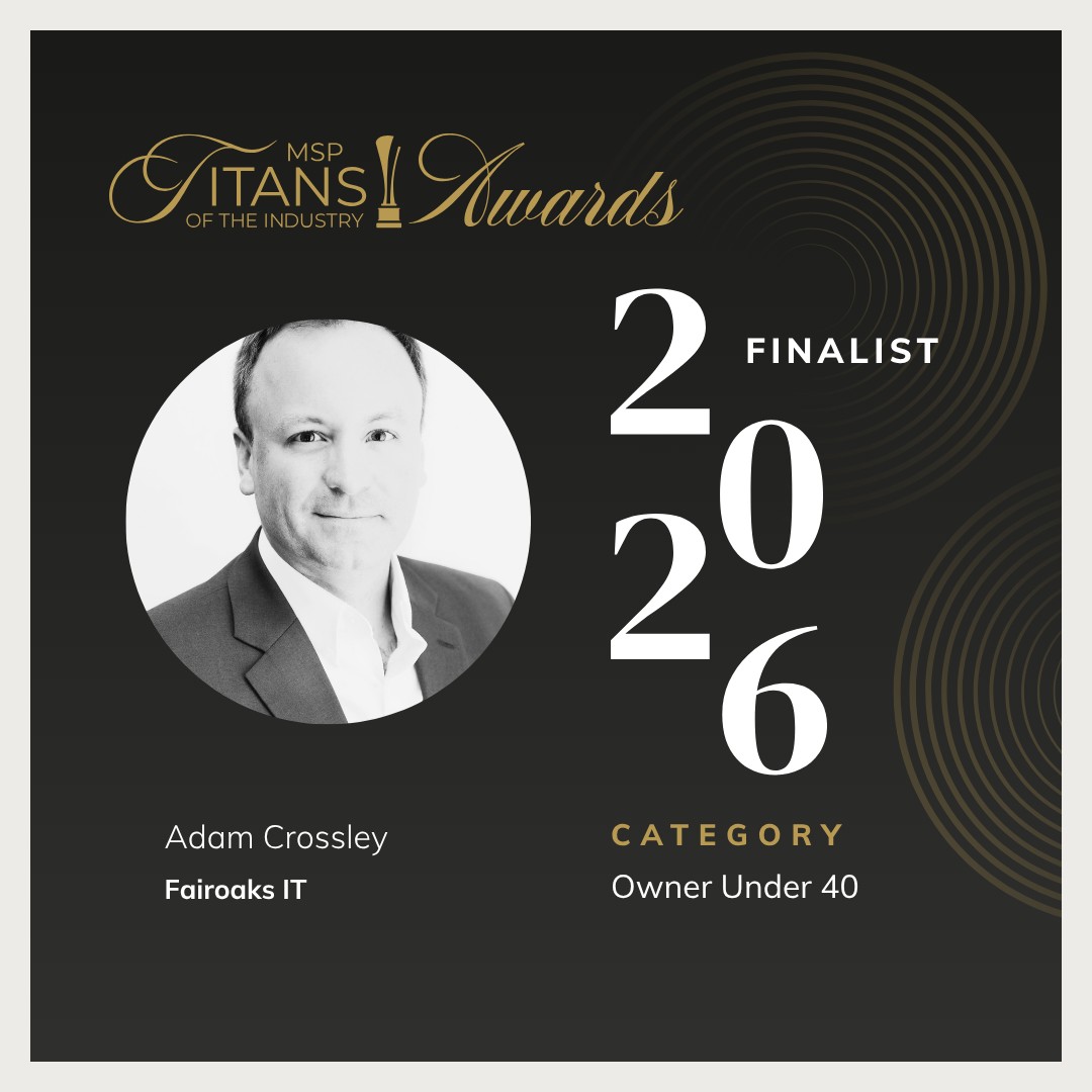 Adam Crossley of Fairoaks IT, 2026 MSP Titans of the Industry Awards finalist in the Owner Under 40 category